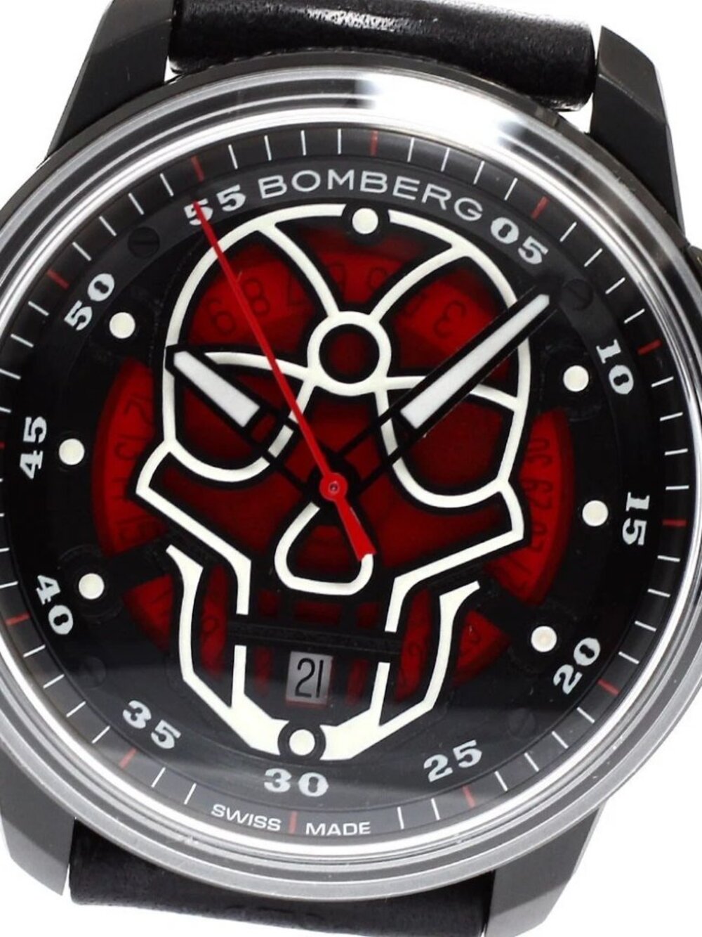 BOMBERG BB-01 Skull CT43APBA.23-1.11 Date Red Dial Automatic Men's Watch_881442